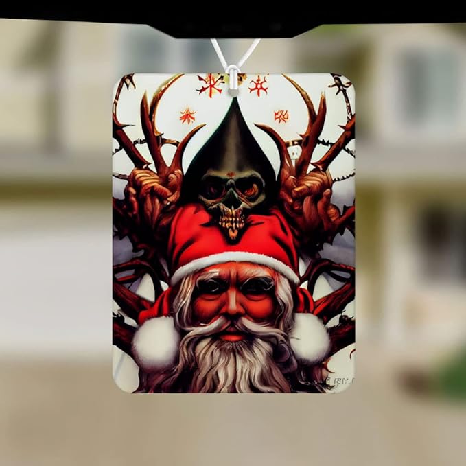 Santa Claus Car Freshener Set of 6 - Devil Car Air Freshener - Holiday Air Freshener for Car