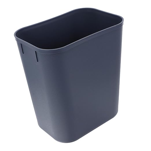 LIFKOME Square Basket 15l Wastebasket for Office Bathroom Kitchen Compact Grey