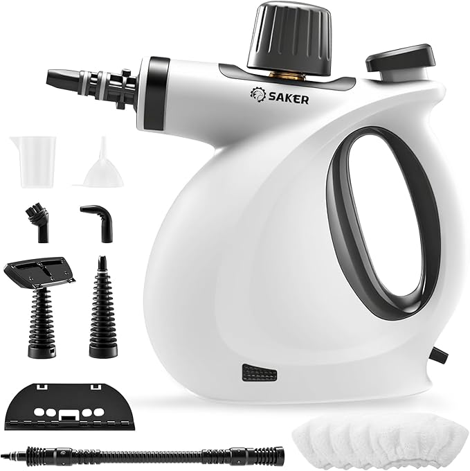 Saker EverSteam Instant-Heat Steam Cleaner for Home+ SakerInstant-Heat Steam Cleaner with 4 Fiber Cloths