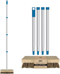 LOLA Deck Scrub Brush 9 x 3.5 Head w/Palmyra Bristles for Outdoor Cleaning Removes Dirt &amp Grime from Patios Decks Grout 1 Count