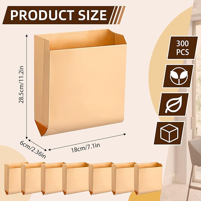 300 Pcs Sanitary Napkin Disposal Bags Disposable Sanitary Bags for Feminine Products Diaper Bags Wax Paper Period Bags for Sanitary Pads Bulk Tampon Disposal Bags for Bathroom and School
