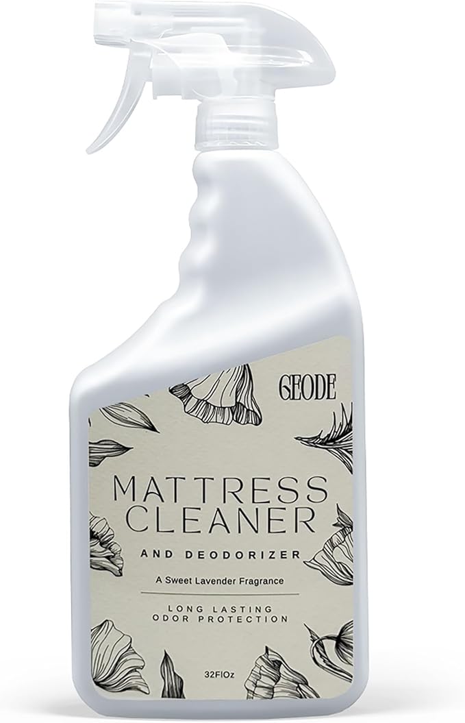 Geode Mattress Cleaner &amp Deodorizer – Natural Enzyme Formula for Stain &amp Odor Removal Sweet Lavender Aroma Eco-Friendly &amp Non-Toxic Safe for All Fabrics (32fl oz)