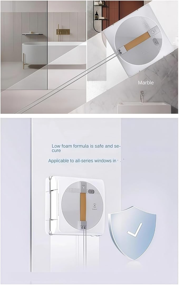 Vacuum Cleaner With Special Window Glass Cleaning Solution. Compatible with Ecovacs Winbot. All Series 1000ml(2pcs)