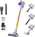 DUMOS Cordless Vacuum Cleaner Lightweight Stick Vacuum Cleaners for Home Powerful Suction &amp LED Lights Rechargeable Battery for Carpets Pet Hair Hardwood Floors
