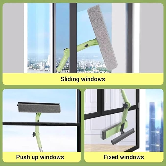Extendable Double-Sided Window High Window Cleaning All-Purpose Cleaning Tools for Glass Walls and Floors ﻿