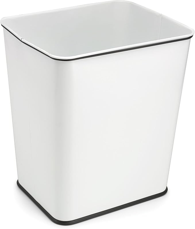 Polder Under-Counter 7-Gallon Trash Waste Can White