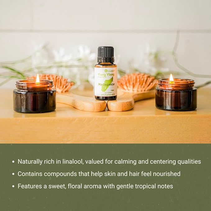 Ylang Ylang Essential Oil - Direct from Malagassi Essential Oils Madagascar - Steam Distilled - Aceite de Ylang Ylang for Aromatherapy Diffuser DIY Candle and Soap Making - 2lbs