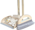 Long Handled Broom and Dustpan Set 88cm Indoor Broom with Dustpan Combo Set Durable &amp Versatile Long Handle with Upright Stand for Home Office School Accessory for Kitchen Dorms Bathroom
