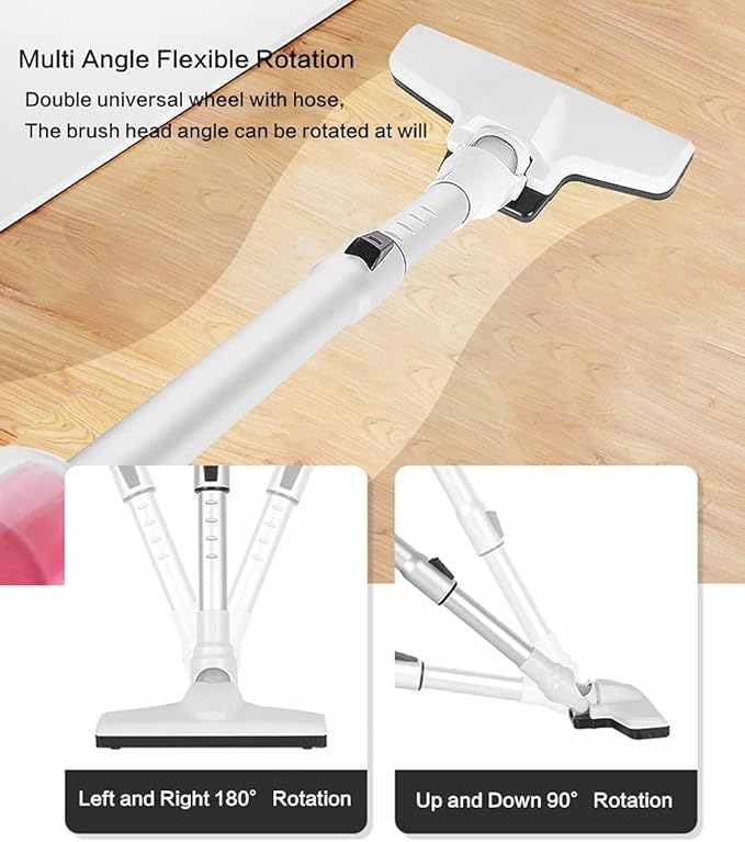 Quiet Stick Vacuum Cleaner Light Weight 12000 pa Powerful Suction Handheld Corded Upright Vacuum Cleaner with HEPA Filter 700W Hi Power Motor Stick Vacuum for Pet Hair Hardwood Floors
