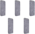 Spray Mop Reusable Rotating Magic Flat Mops with Microfiber Pads Wet and Dry Cleaner Household Cleaning Tools Accessories(5cloth-no mop)