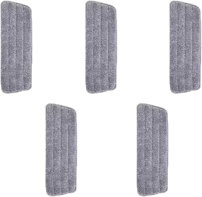 Spray Mop Reusable Rotating Magic Flat Mops with Microfiber Pads Wet and Dry Cleaner Household Cleaning Tools Accessories(5cloth-no mop)