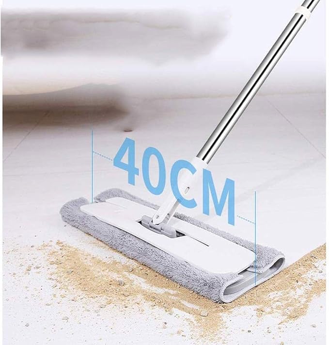MopMicrofiber Mop with Stainless Steel Rod Multi-Function Mop for Indoor Use Flat Mop