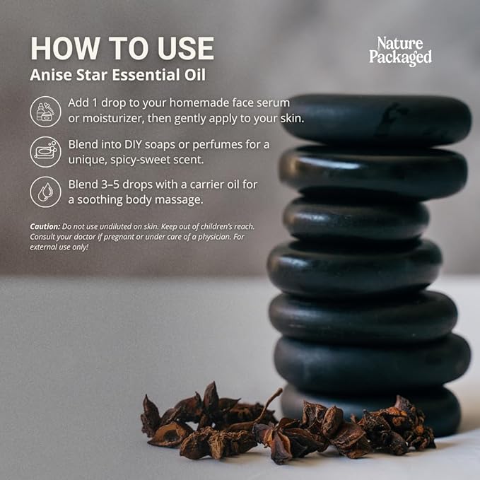 Star Anise Essential Oil - Direct from Malagassi Essential Oils - Premium Star Anise Seed Oil for Aromatherapy Diffuser Candle Soap Skin and Hair (8oz)