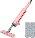 Compact Mini Mop for Kitchen Floor Cleaner Desktop Easy Storage Design for Tile and Hardwood(Pink)