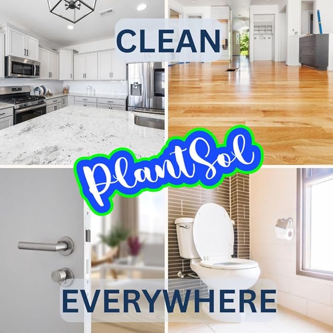 Plantsol 8X All Purpose Cleaner Concentrate Light Citrus 32oz Makes 8 Quarts All-Natural Plant-Based Multi-Surface Refill Eco-Friendly &amp Non-Toxic