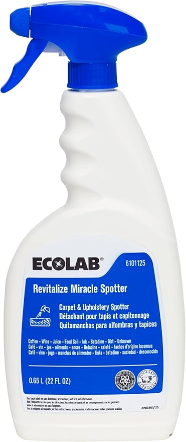 Ecolab Revitalize Miracle Carpet &amp Upholstery Spotter - 22 FL OZ Spray Bottle