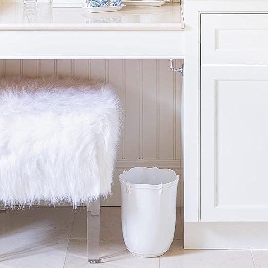 Juliska Berry &amp Thread Wastebasket - Whitewash