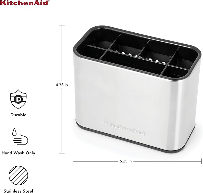 KitchenAid Stainless Steel Sink Brush Caddy
