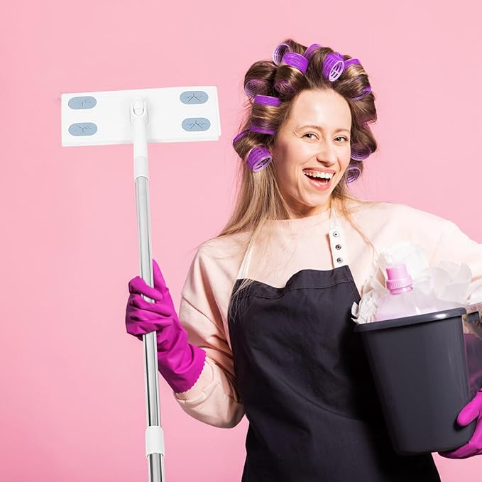 FRCOLOR Detachable Handle Dust Mop Long Handle No Wash Floor Cleaning Dust Mop Household Cleaning Tool for Home Use