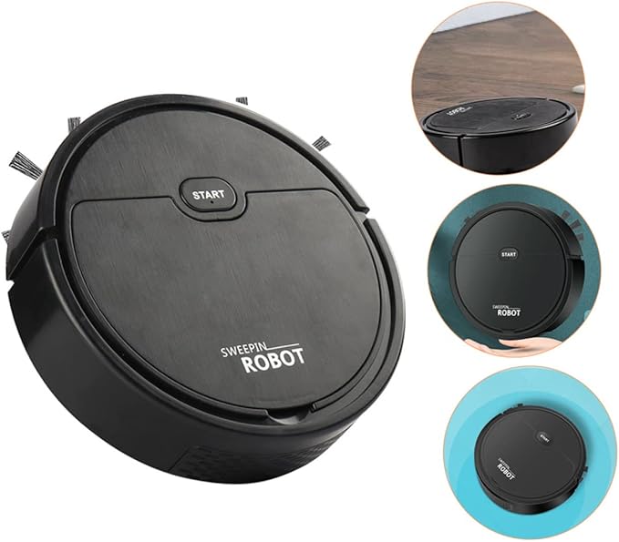 TIDTALEO Electric Floor Sweeping Compact Design for Spaces Cleaning Dual-Sided Extended Brush Efficient Household Mopping and Vacuuming