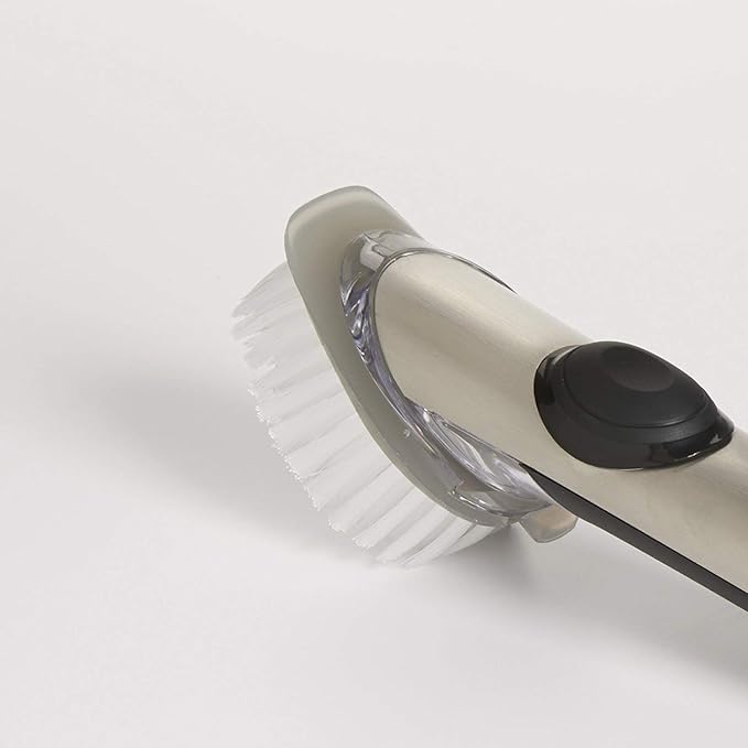 OXO Steel Soap Dispensing Dish Brush with 2 Dish Brush Refills