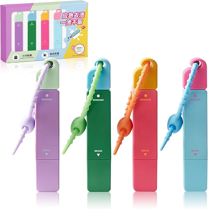 Stain Remover PenPortable Fabric Stain Remover | Double-Ended Portable Laundry Pen for Bathroom Business Dormitory Travel Home Camping Outdoors
