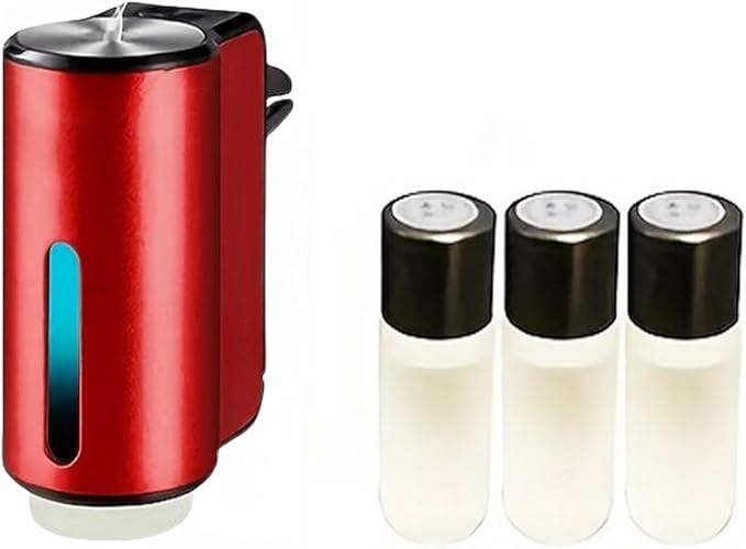 Adjustable Intensity Car Air Freshener - Portable Aroma Diffuser for Fresh Fragrance in Your Vehicle(Red 3pcs)