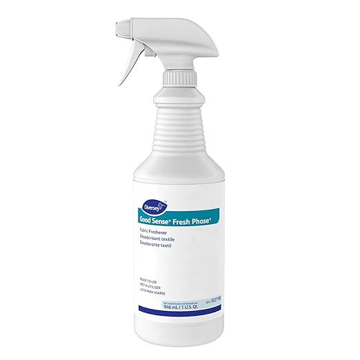 Diversey 3027188 Good Sense Fresh Phase Fabric Freshener Neutralizes Stubborn Odors Fresh Scent Ready-to-Use 32-Ounce