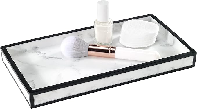 Avanti Linens - Vanity Tray Guest Bathroom Essentials Modern Inspired Home Decor (Jasper Collection)
