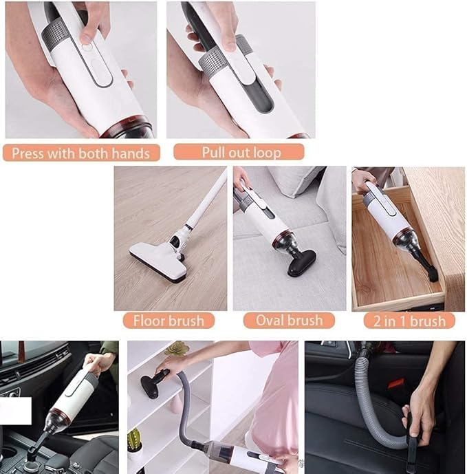 Cordless Vacuum Cleaner Powerful Suction Stick Vacuum Up to 45 Mins Max Runtime for Carpet Hard Floor Car Pet Hair