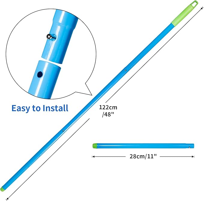 Forgrace Flexible Silicone Squeegee T-Bar Water Blade Microfiber Scrubber with Long Handle for Car Home Glass Professional Car Windshield Squeegee Window Cleaning Kit for Shower Glass Mirror Door Car