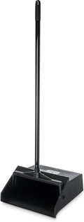 Carlisle FoodService Products Duo-Pan Upright Dust Pan with Serrated Yoke for Home Restaurants Kitchen Lobby And Office Plastic 30 Inches Black