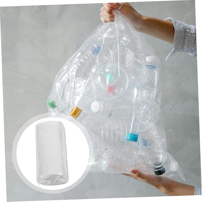 BETOOKY Thickened Plastic Kitchen Trash Bags 300pcs (45x50cm) White Small Wastebasket Liners for Bathroom Bedroom Office Use