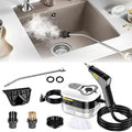 Saker Handheld Steam Cleaner2026 Upgraded Portable Steamer for Cleaning 2500W High Pressure 229°F/105°C Includes Nozzle&amp3 Brushes-Home Dirt Tile Car Kitchen (Dual Control (Handle+Machine)-Wh