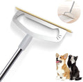 Dog Hair Remover Rake for Carpets - Premium Pet Hair Removal Tool XL Carpet Rake &amp Cat Fur Scraper with Extra Long Handle for Rugs Furniture and Car Interiors