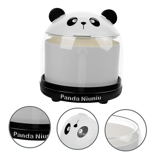 Cabilock Mini Panda Trash Can Cute Wastebasket for Office Kitchen and Bathroom Desk Garbage Bin and Stylish Design for Home and Office Use