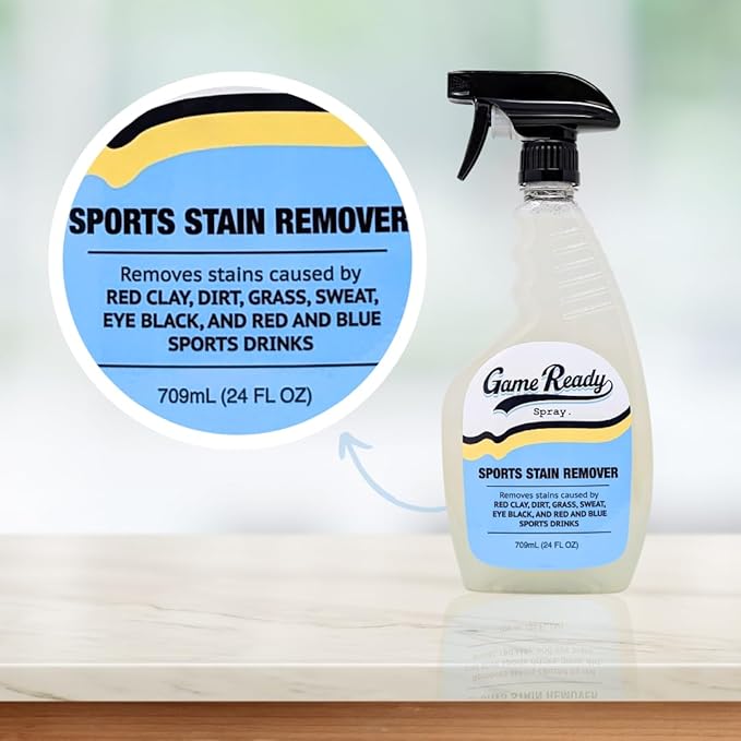 Triple Crown Pack - Game Ready Spray Sports Stain Remover 72oz - Removes Red clay dirt grass sweat eyeblack and red and blue sports drinks. (3)