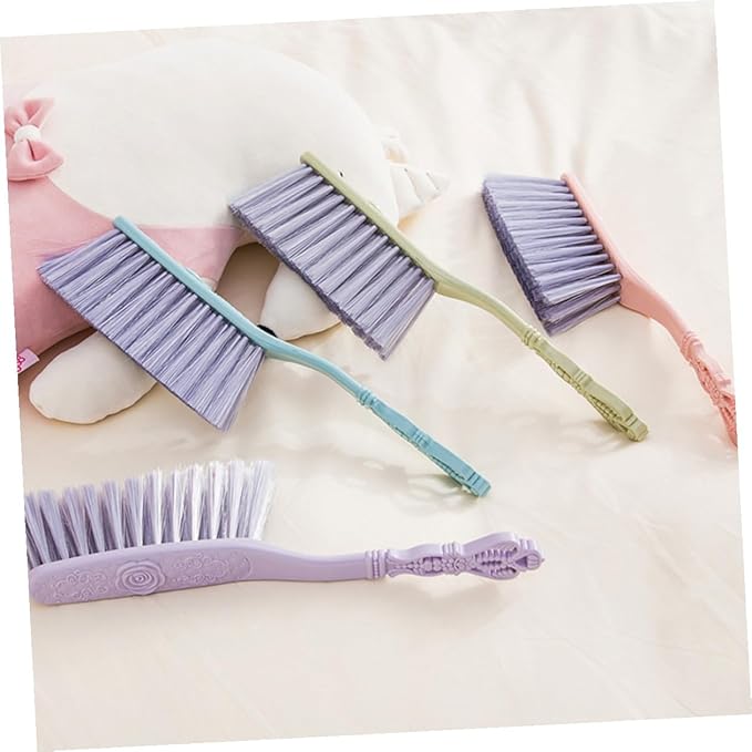 6pcs Thickened Hollow Handle Dusting Brush Set for Bed and Sofa Cleaning Household Multi-Color Cleaning Tools with Sturdy Grip for Furniture and Upholstery
