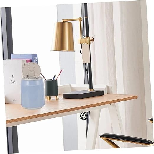 Cabilock 3pcs Mini Trash Can Lid Compact Desktop Wastebasket for Home Office Plastic Rubbish Bin Portable Tiny Trash Container for Indoor Use