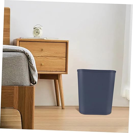 LIFKOME Square Basket 15l Wastebasket for Office Bathroom Kitchen Compact Grey