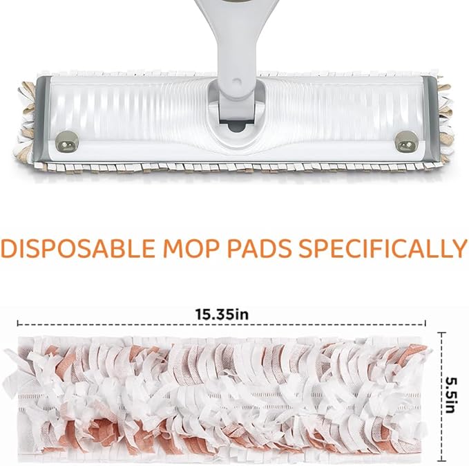 Replacement Pads for S.wiffer PowerMop Disposable Mop Pads Wood Mopping Pad Refills Spare Pack for Floor Cleaning 25 Count