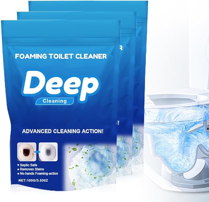 Deep Toilet Cleaner 2025 New Toilet Bowl Cleaner Foam Toilet Cleaner Upgrade Self Activating Powder for Toilet Bowl Cleaning Powerful Foaming Toilet Bowl Cleaner for Toilet Bowl Cleaning (3)