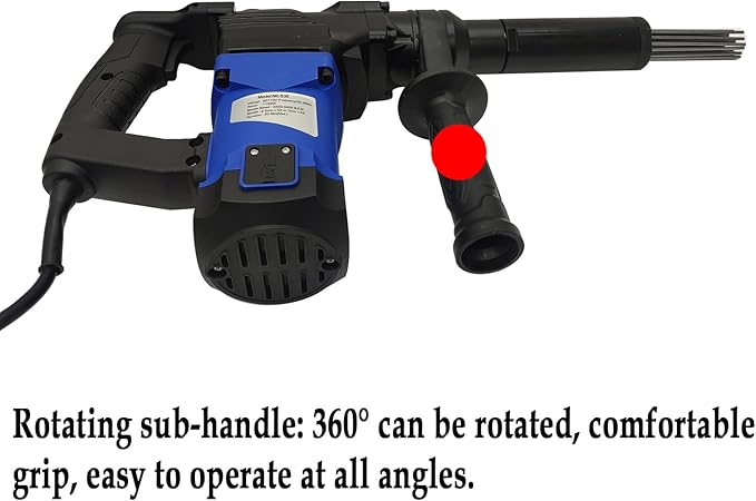 Electric Handheld Rust Remover Industrial Grade Needle Scaler Gun with 100 Needles Electric Needle Descaling Machine for Metal Weld Slag Paint 110V 1100W