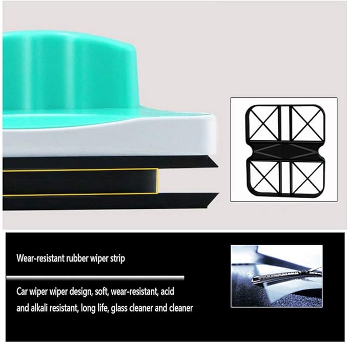 Double-sided Glass Cleaner Double-layer Hollow Cleaning Window Scraping Tool