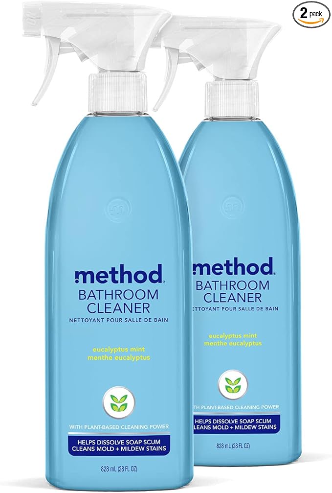 Method Bathroom Cleaner Eucalyptus Mint 28 Ounce (Pack of 2)