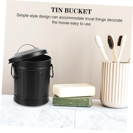 Simple Design Pencil Cup Desk Organizer Kitchen Trash Cans Small Wastebasket Material Multi-use