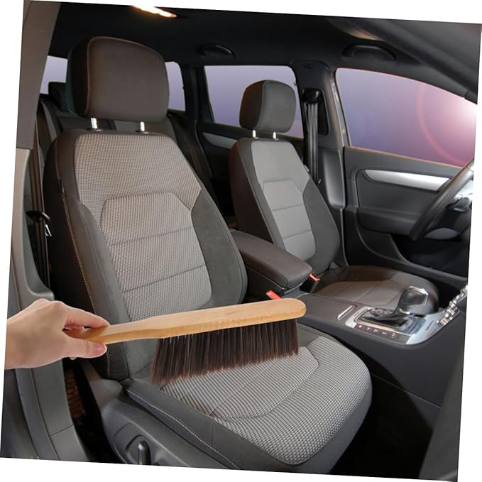 PRETYZOOM 10pcs Wooden Brush for Couch Carpet Ergonomic Bed Sweeping Tool with Soft Bristles for Deep Removal for Home Office