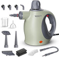 Multi-Surface Handheld Pressurized Steam Cleaner with 13 PCS Accessory Portable Steamer for Cleaning Multipurpose Steam Cleaner for Home/Car/Bathroom/Grease/Upholstery/Floor/Grout and More (Green)
