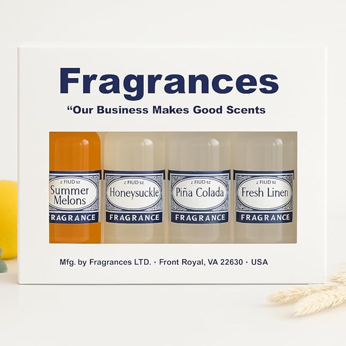 Rainbow RainMate Sirena Hyla Compatible Vacuum Fragrances – Assorted Fragrance 4-Pack For Water-Based Vacuums (Summer Essentials - Summer Melon Honeysuckle Pina Colada Fresh Linen)