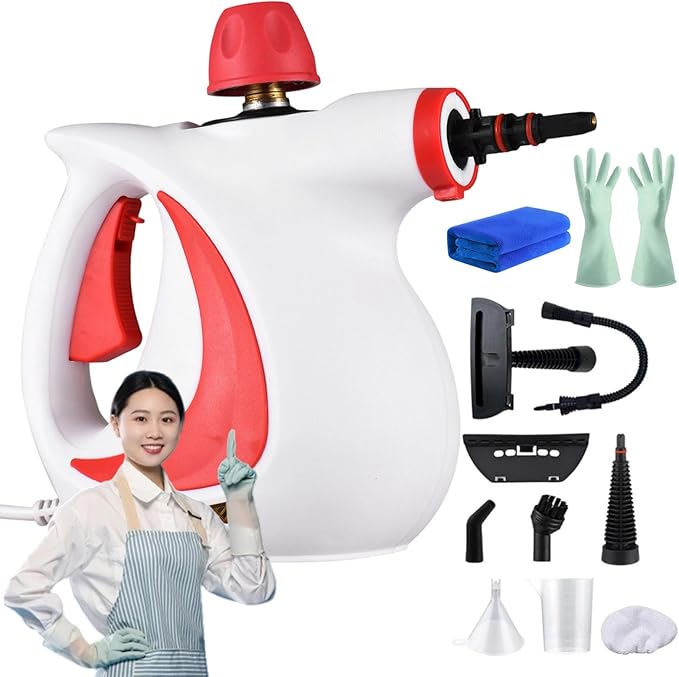 2026 New Pressurized Handheld Steam Cleaner For Home Multi-Surface Natural Steam Cleaner For Cleaning Floor Upholstery Grout And Car (B)